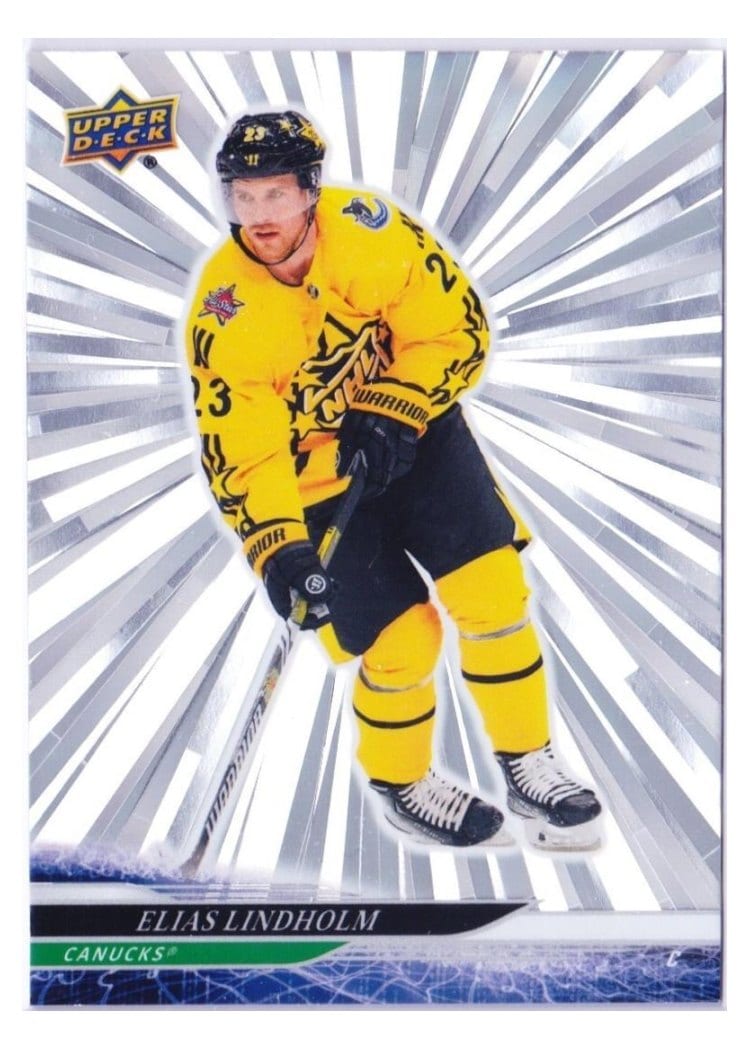 2024-25 Upper Deck Base Set Elias Lindholm #686 card