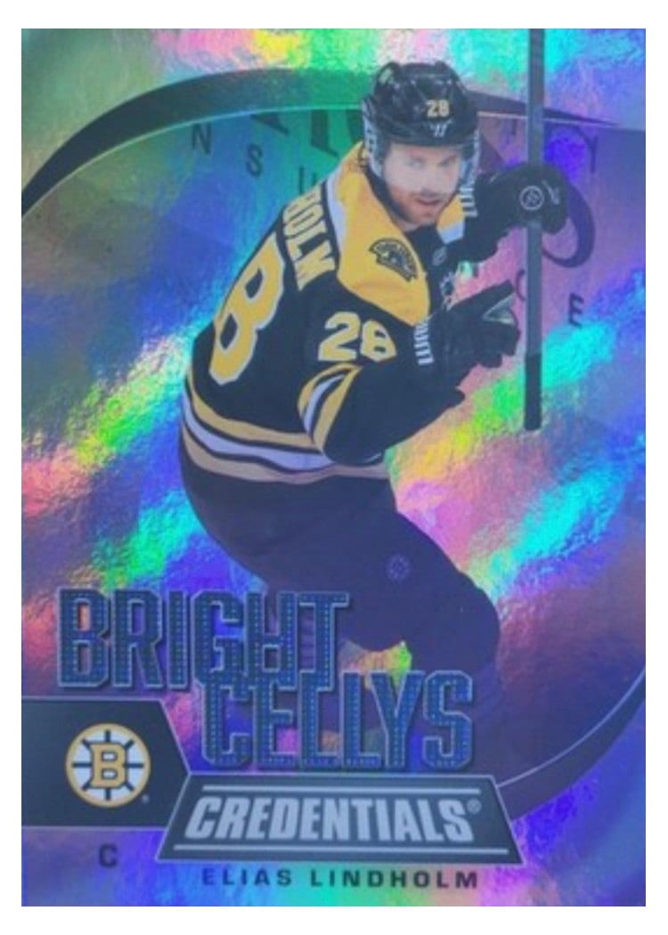 2025-26 Upper Deck Credentials Bright Cellys Elias Lindholm #BC-22 card