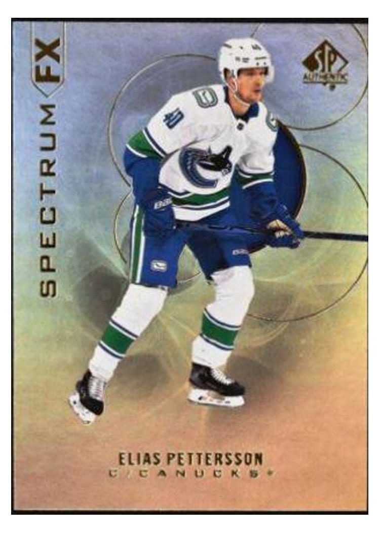 2020-21 SP Authentic Spectrum FX Elias Pettersson #S-5 card