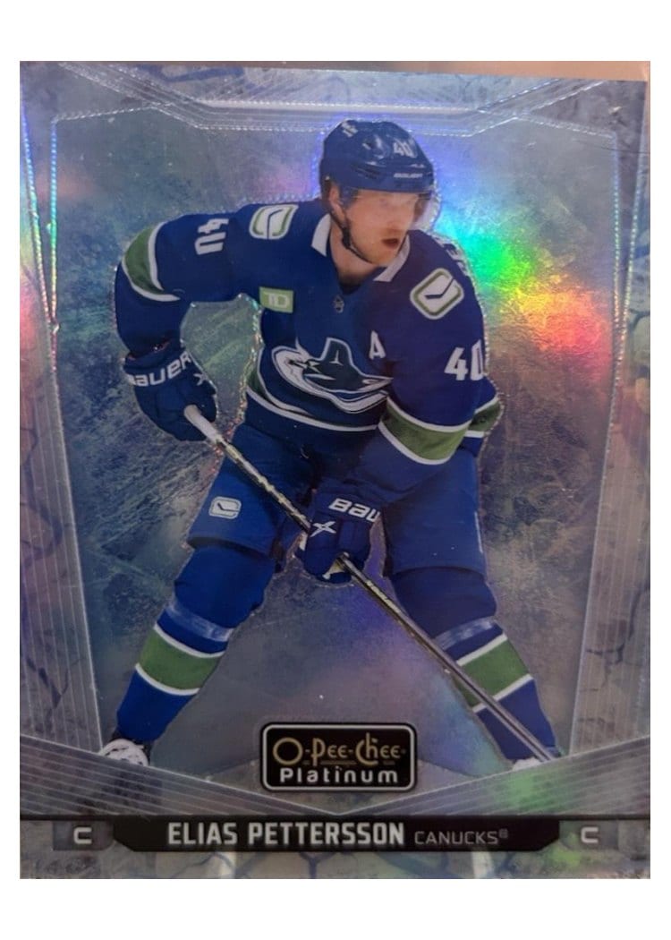 2024-25 O-Pee-Chee Platinum Base Set Elias Pettersson #35 card