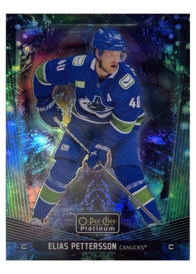 2024-25 O-Pee-Chee Platinum Base Set Elias Pettersson #35 card