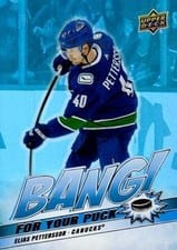 2024-25 Upper Deck Bang! For Your Puck Elias Pettersson #BP-22 card