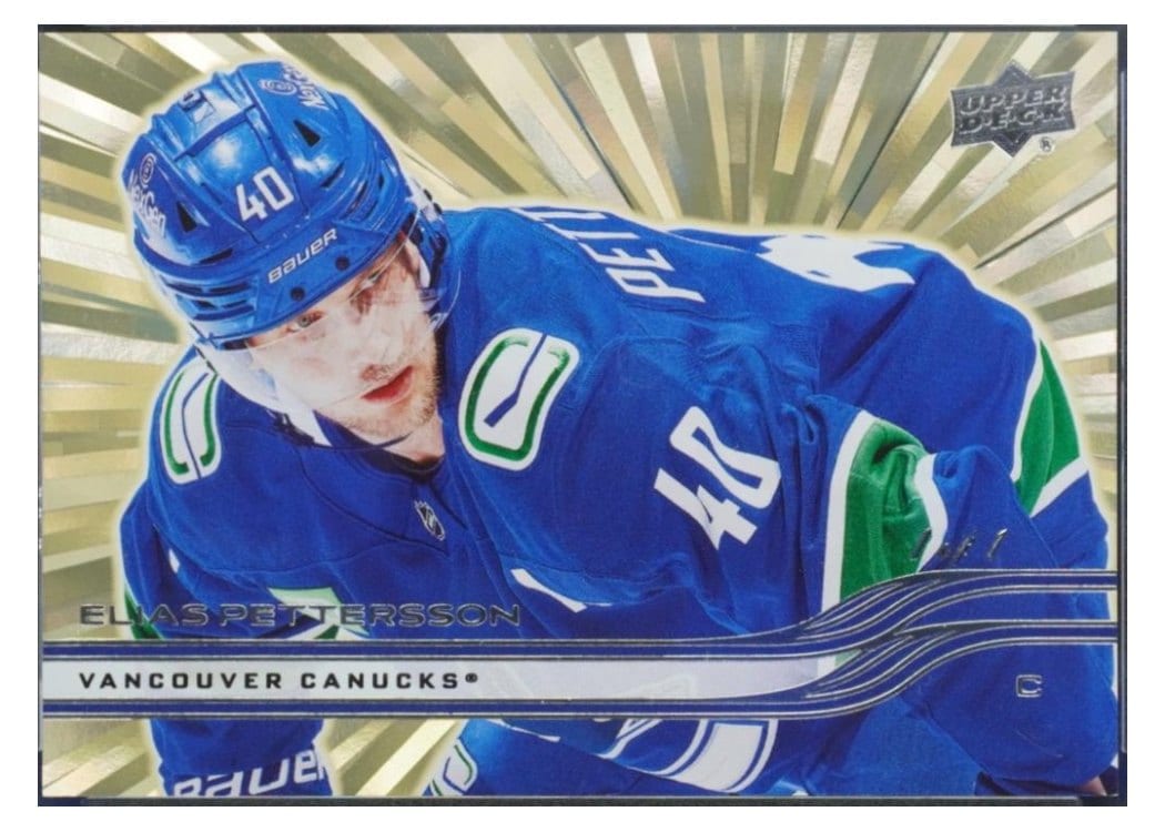 2025-26 Upper Deck Base Set Elias Pettersson #176 card