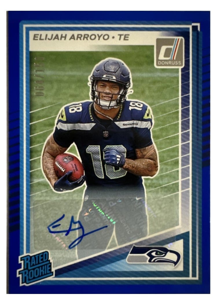 2025 Donruss Base Set Elijah Arroyo Blue Autograph #317 card