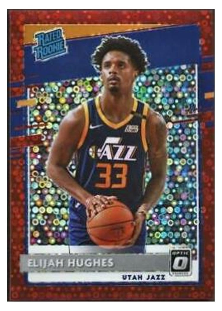 2020-21 Donruss Optic Base Set Elijah Hughes Fast Break Red #192 card