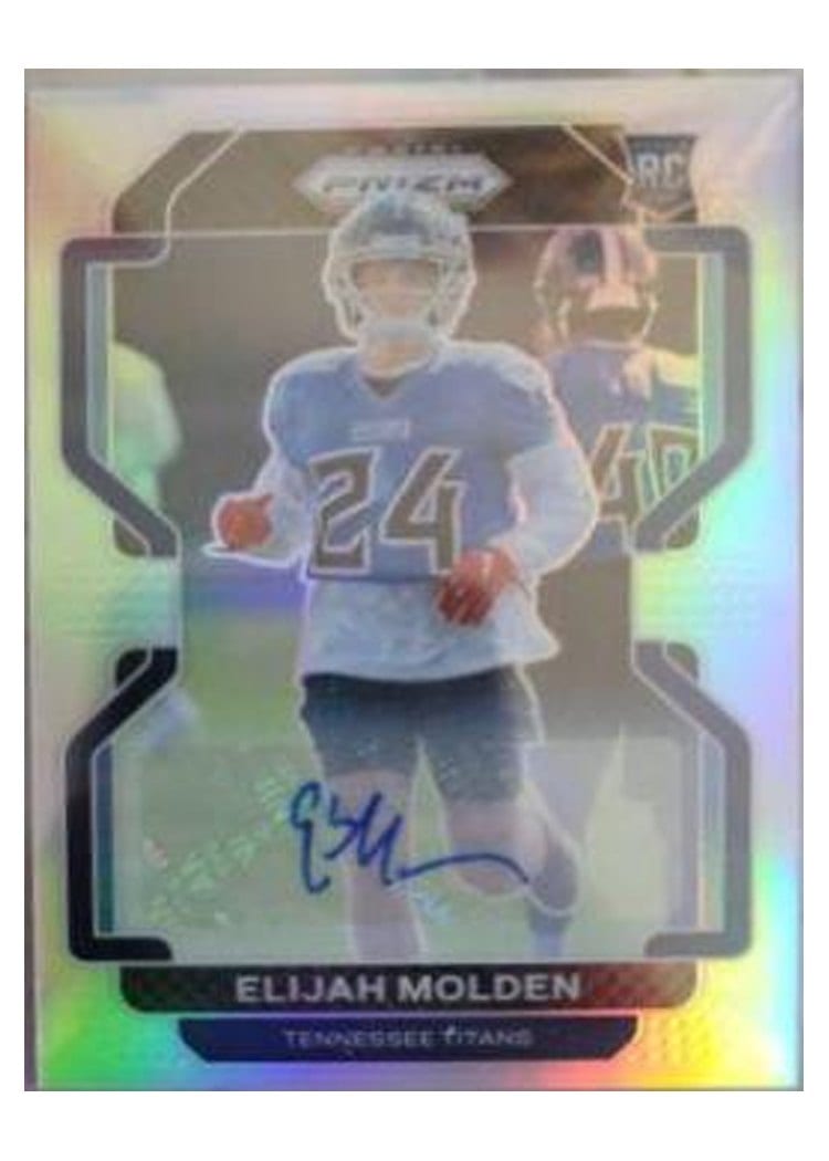 2021 Panini Prizm Base Set Elijah Molden Autograph Silver Prizm #422 card