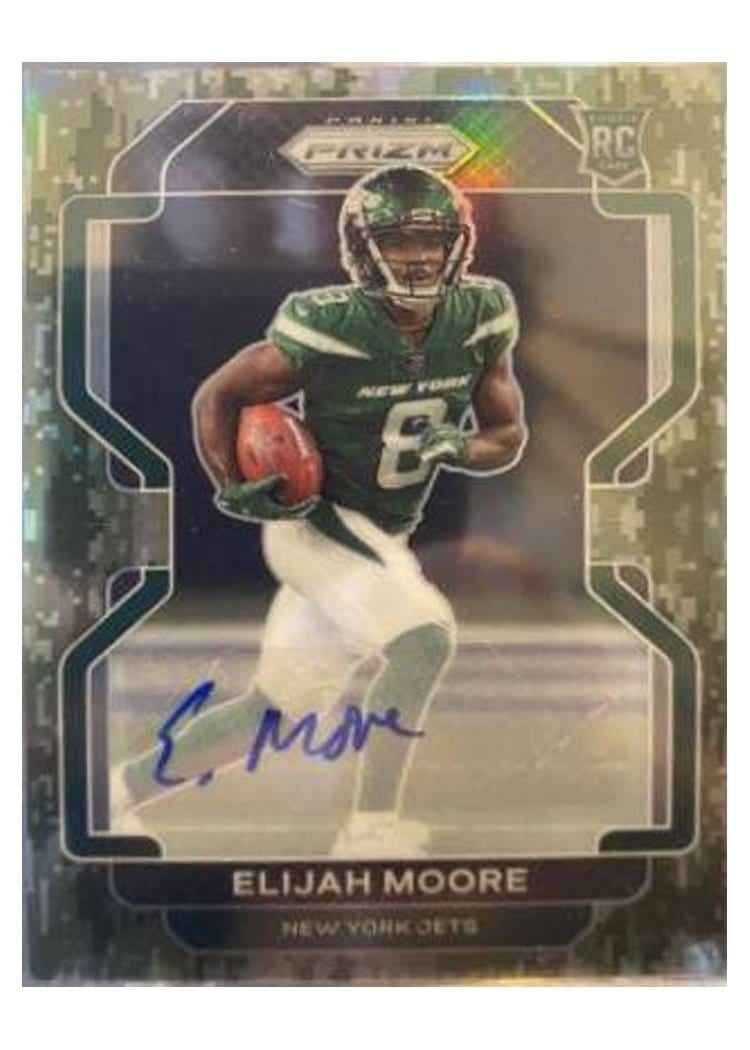 2021 Panini Prizm Base Set Elijah Moore #346 card