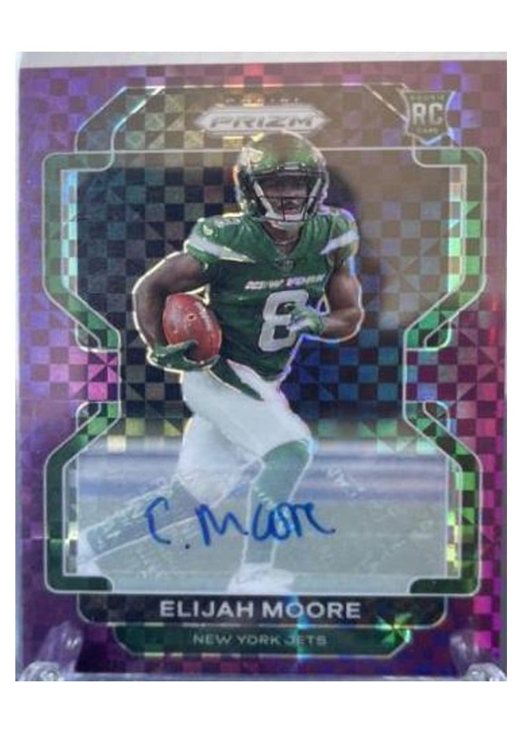 2021 Panini Prizm Base Set Elijah Moore #346 card