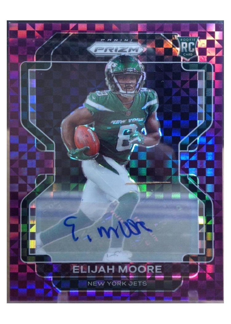 2021 Panini Prizm Base Set Elijah Moore #346 card