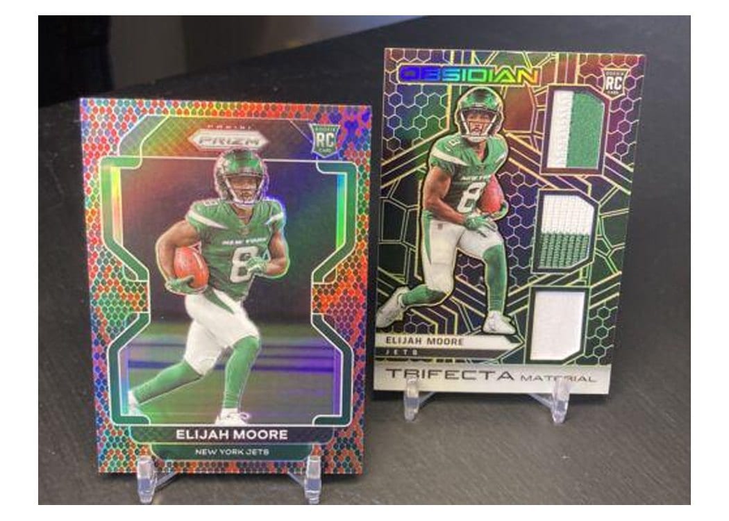 2021 Panini Prizm Base Set Elijah Moore #346 card