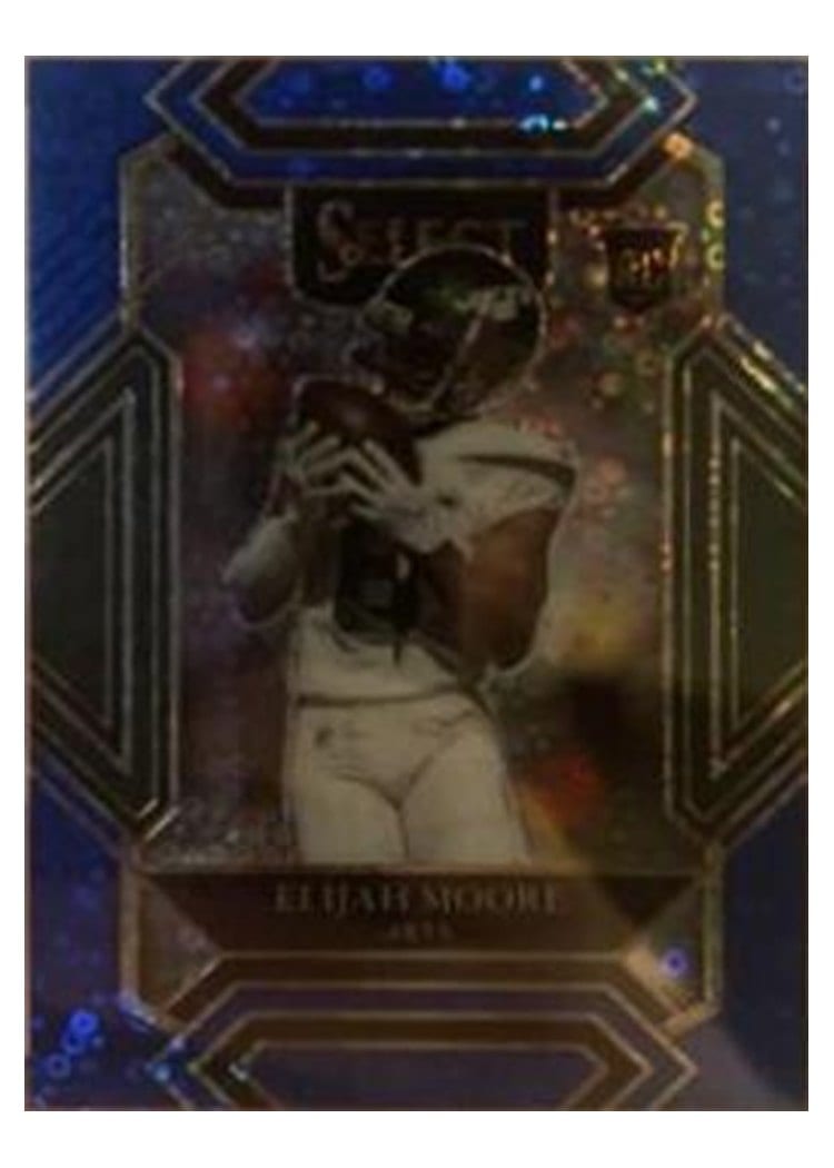 2021 Panini Select Base Set Elijah Moore Blue Disco #256 card