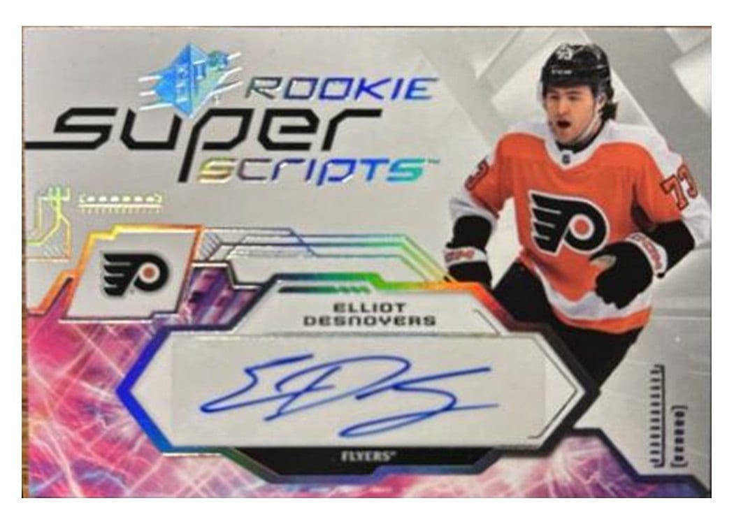 2023-24 SPx Rookie Superscripts Elliot Desnoyers #SSR-ED card