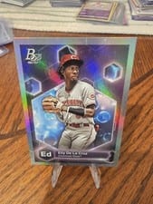 2022 Bowman Platinum Precious Elements Autographs Elly De LA Cruz #PE-16 card