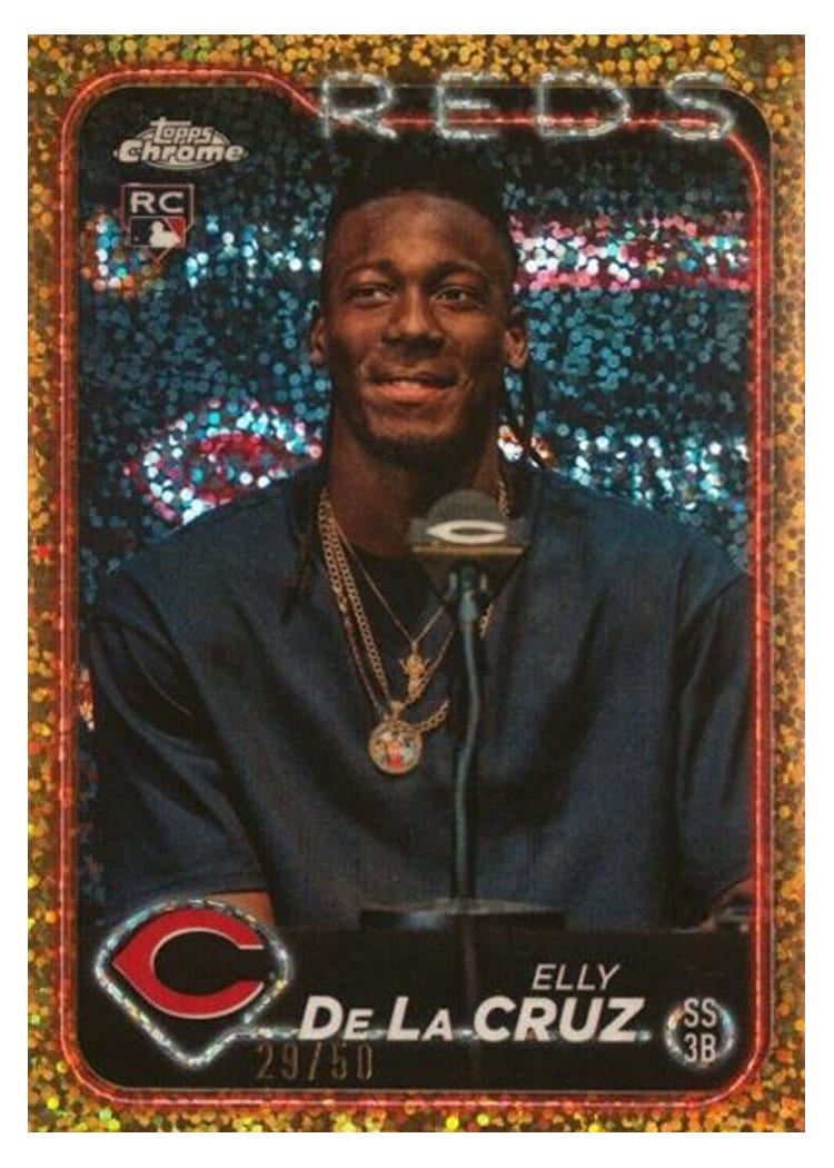 2024 Topps Chrome Elly De La Cruz #44 card