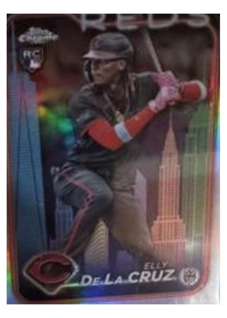 2024 Topps Chrome Elly De La Cruz Big Apple Refractor #44 card