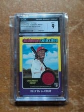 2024 Topps Heritage Clubhouse Collection Relic Elly De La Cruz #CCR-ED card