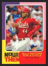 2024 Topps Heritage Now and Then Elly De La Cruz #NAT-3 card
