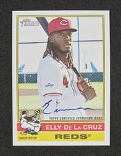 2024 Topps Heritage Real One Autograph Elly De La Cruz #ROA-ED