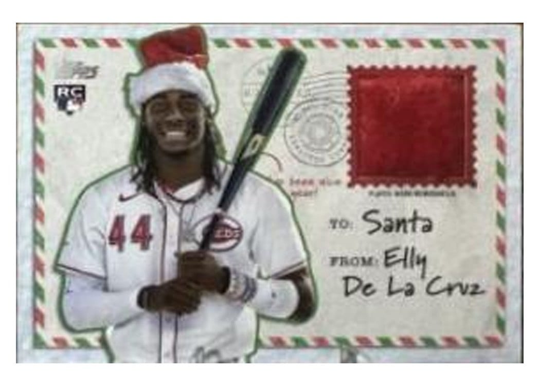 2024 Topps Holiday Holiday Relics Elly De La Cruz #HRC-ED card