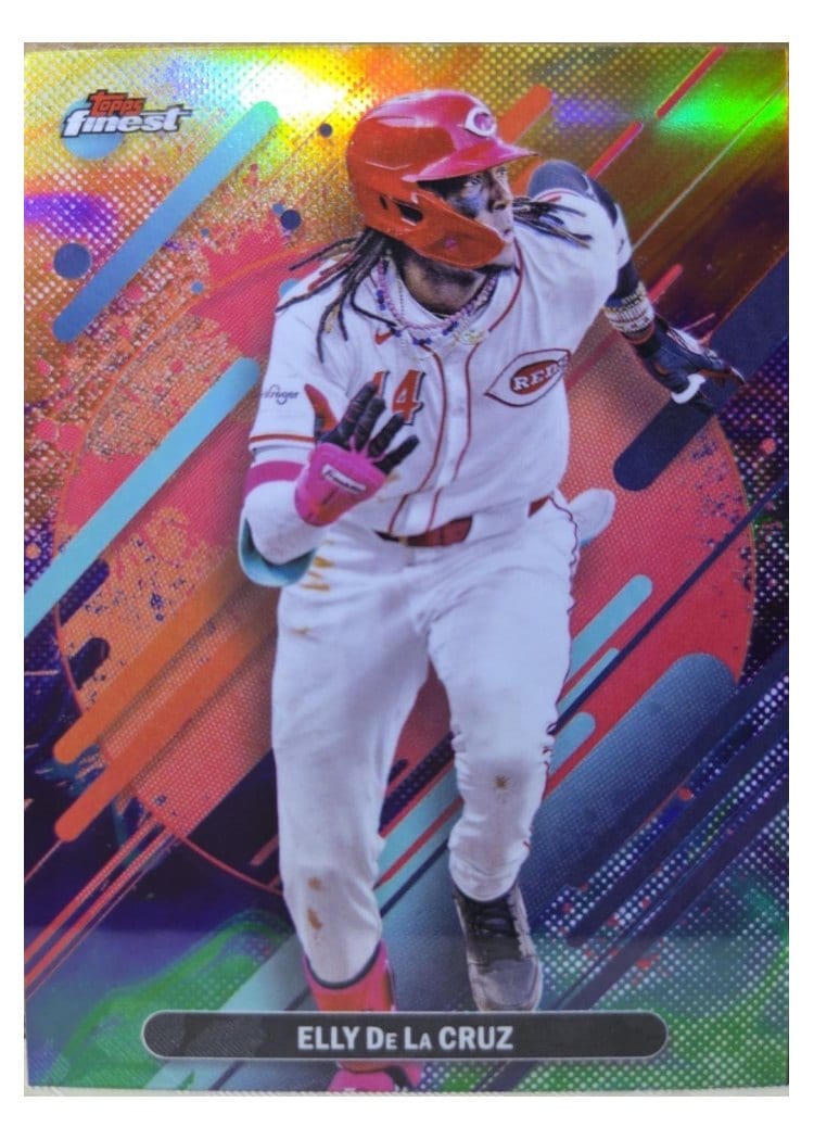 2025 Finest Base Set Elly De La Cruz Oil Spill Refractor #253 card