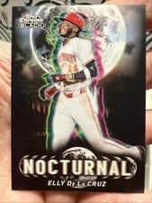 2025 Topps Chrome Black Nocturnal Elly De La Cruz #NOC-15 card