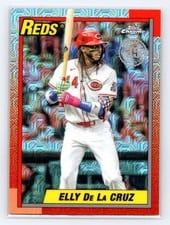 2025 Topps Update 1990 Topps Chrome Baseball Elly De La Cruz #U90C-5