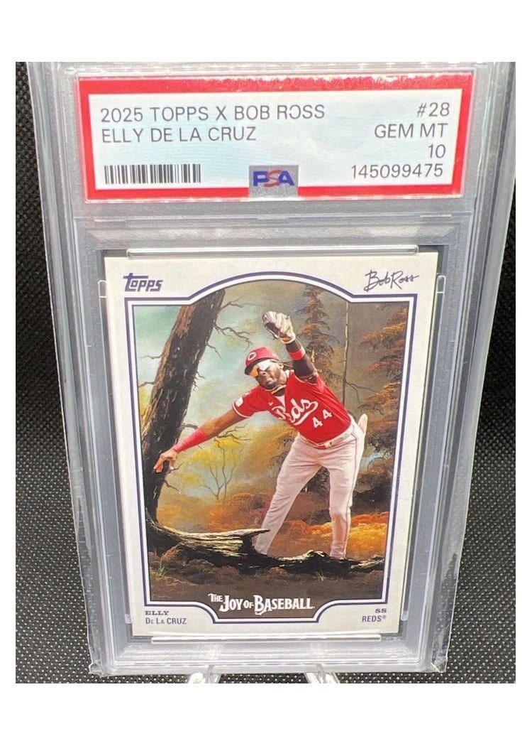 2025 Topps X Bob Ross: The Joy of Baseball Base Set Elly De La Cruz #28 card