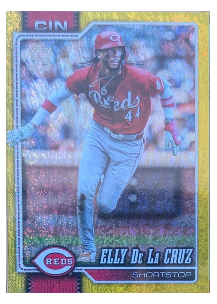 2026 Topps Elly De La Cruz Yellow Holo #150 card