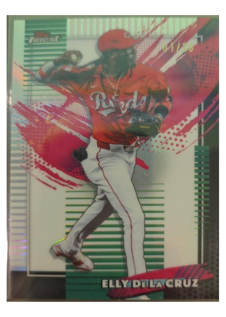 2026 Topps Finest Elly De La Cruz White Refractor #273 card