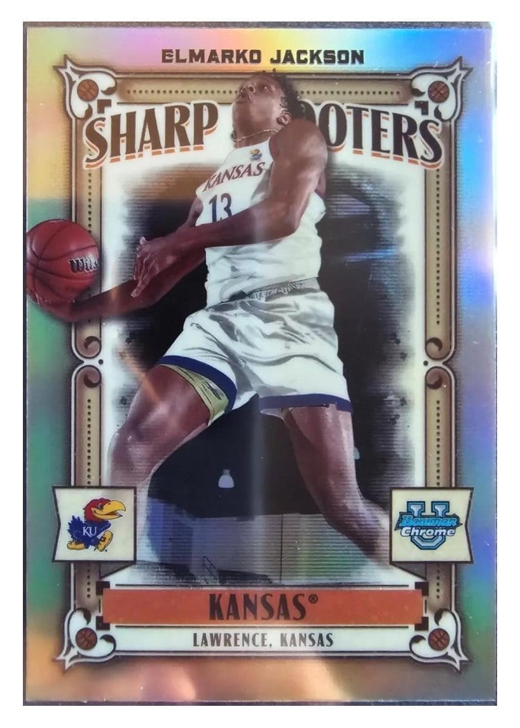 2023-24 Bowman University Chrome Sharp Shooters Elmarko Jackson #SS-19 card