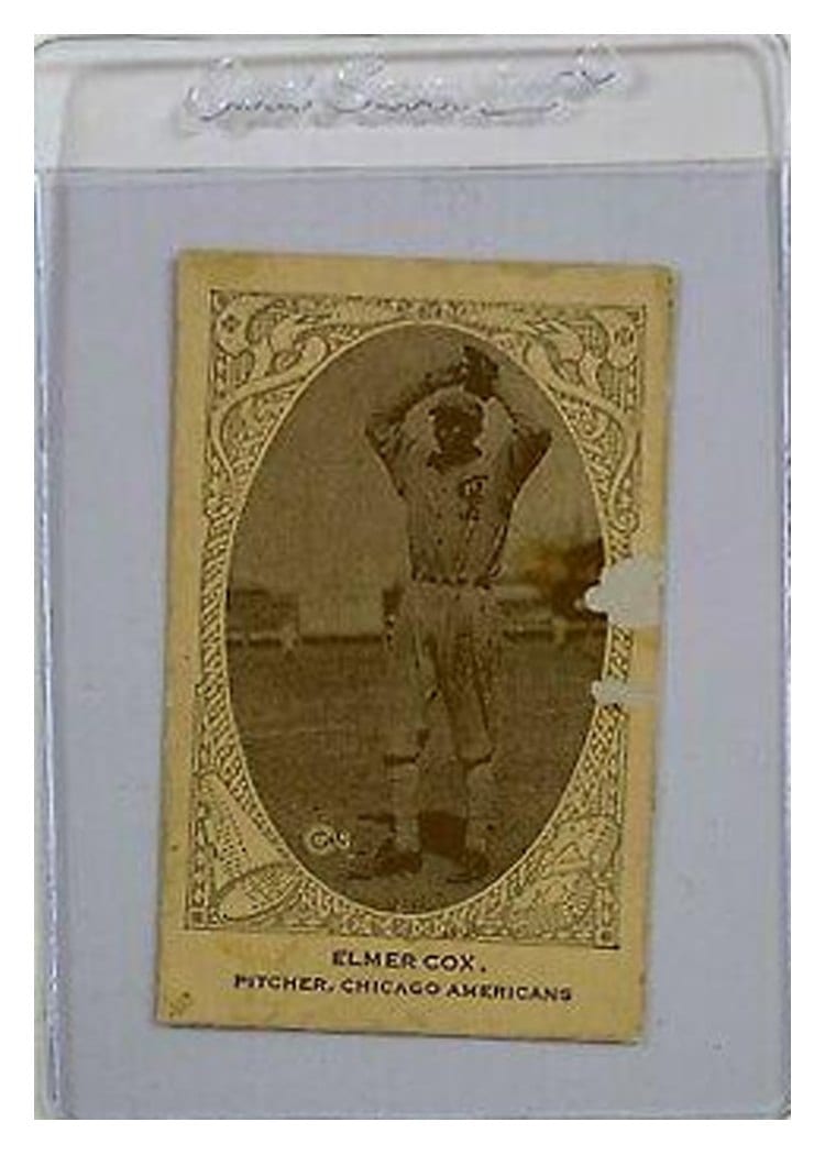 1922 E120 American Caramel Elmer Cox card