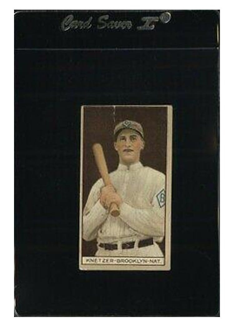 1912 T207 Brown Background Elmer Knetzer card