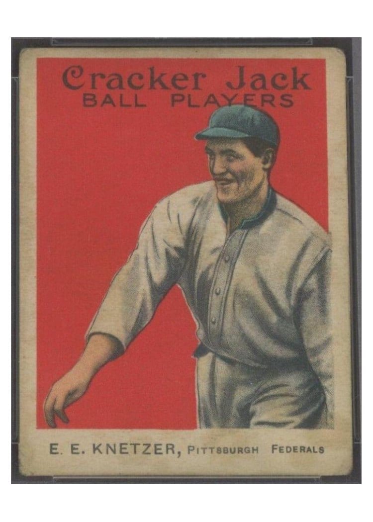 1914 Cracker Jack Elmer Knetzer #84 card