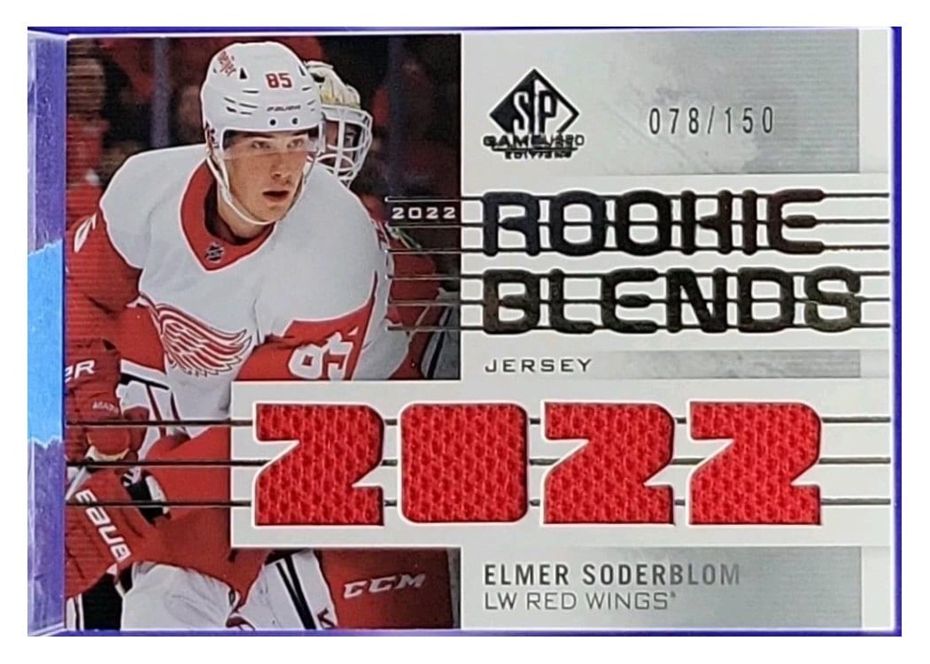 2022-23 SP Game Used Rookie Blends Jersey Elmer Soderblom #RB-ES card