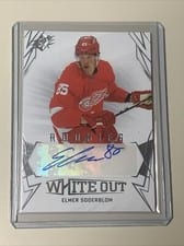 2022-23 SPx White Out Rookie Autos Elmer Soderblom #WOR-ES card