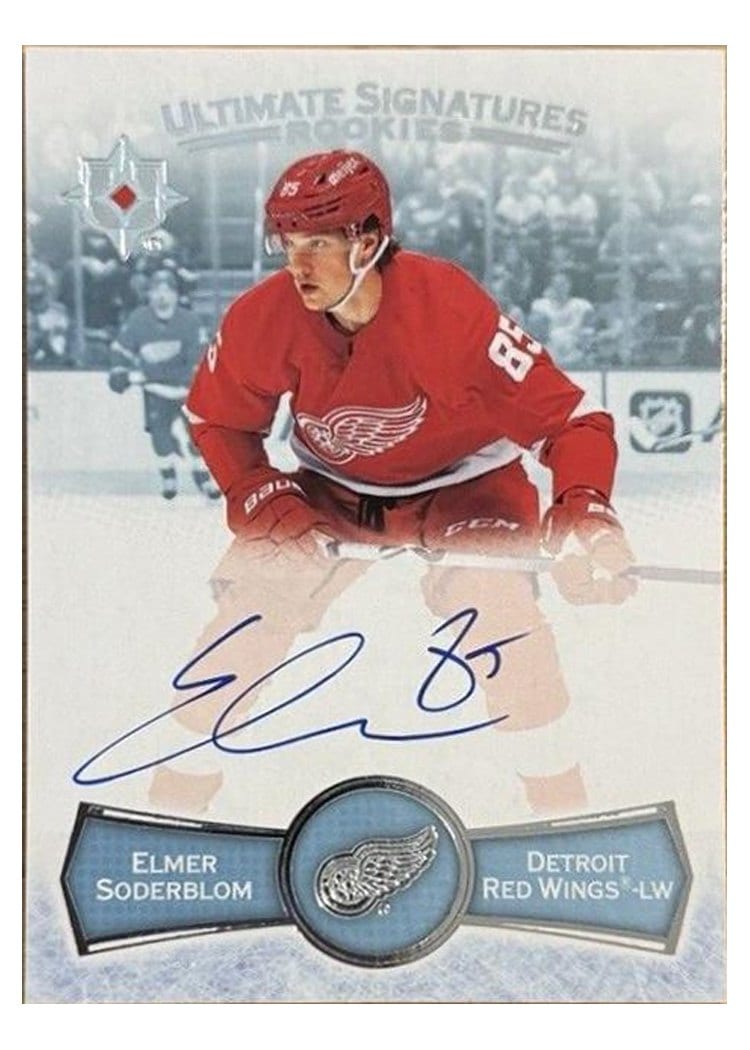 2022-23 Upper Deck Ultimate Collection Ultimate Signatures Rookies Elmer Soderblom #USR-ES card