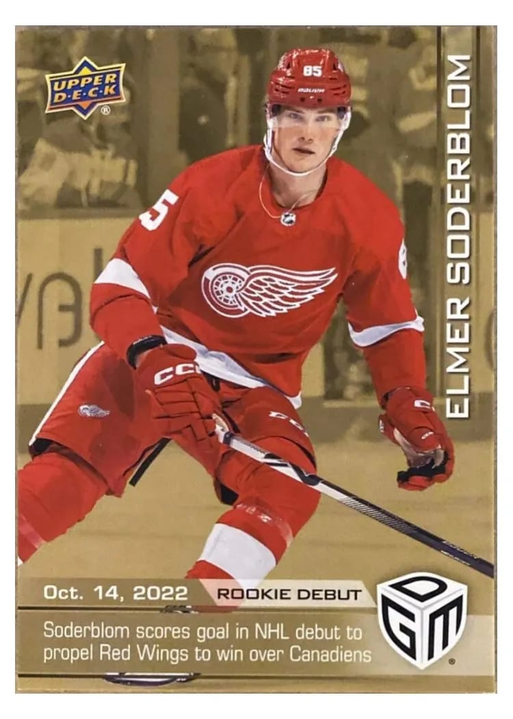 2022 Upper Deck Game Dated Moments Elmer Soderblom #4 card