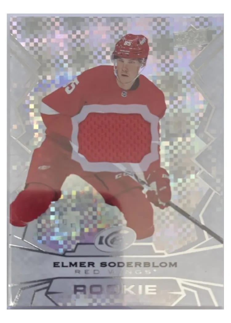 2022 Upper Deck Ice Jersey Elmer Soderblom #124 card