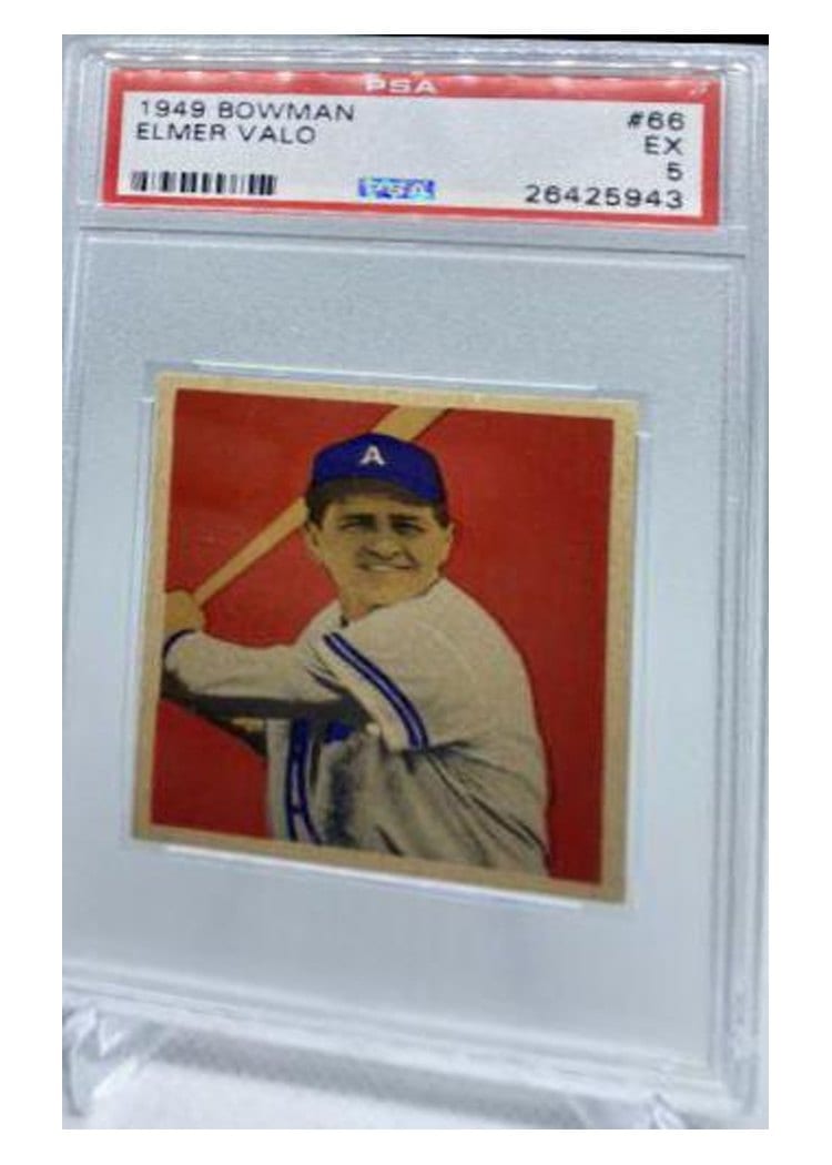 1949 Bowman Elmer Valo #66 card