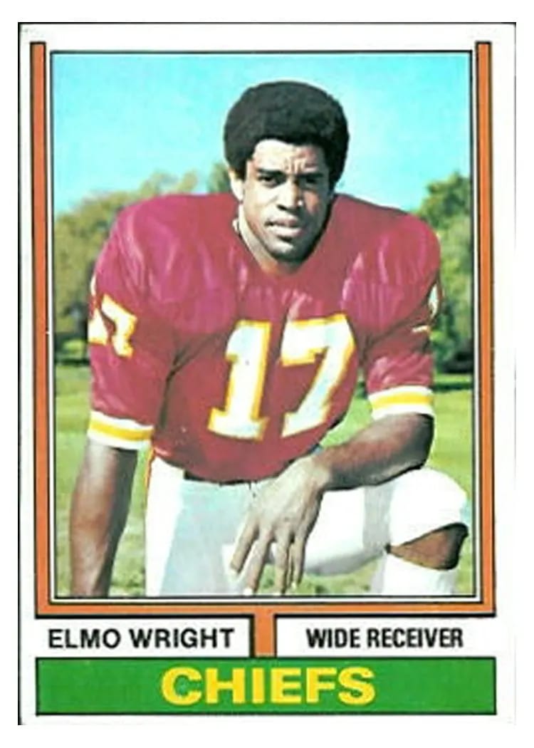 1974 Topps Elmo Wright #34 card