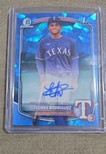 2025 Bowman Chrome Sapphire Edition Prospect Autographs Elorky Rodriguez #CPSA-ER card