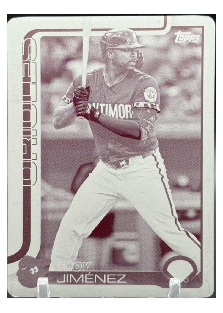 2025 Topps Base Set Eloy Jiménez Printing Plate #90 card