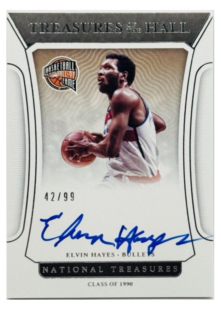 2021-22 Panini National Treasures Treasures of the Hall Elvin Hayes #TOH-EHY card