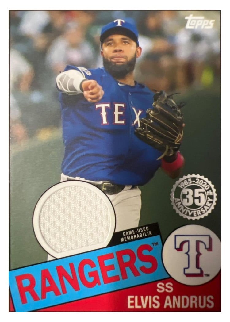 2020 Topps 1985 Topps Baseball Relics Series 2 Elvis Andrus #85TR-EA card
