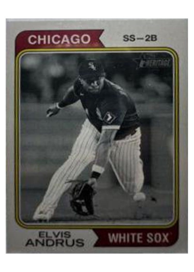 2023 Topps Heritage Base Set Elvis Andrus #133 card