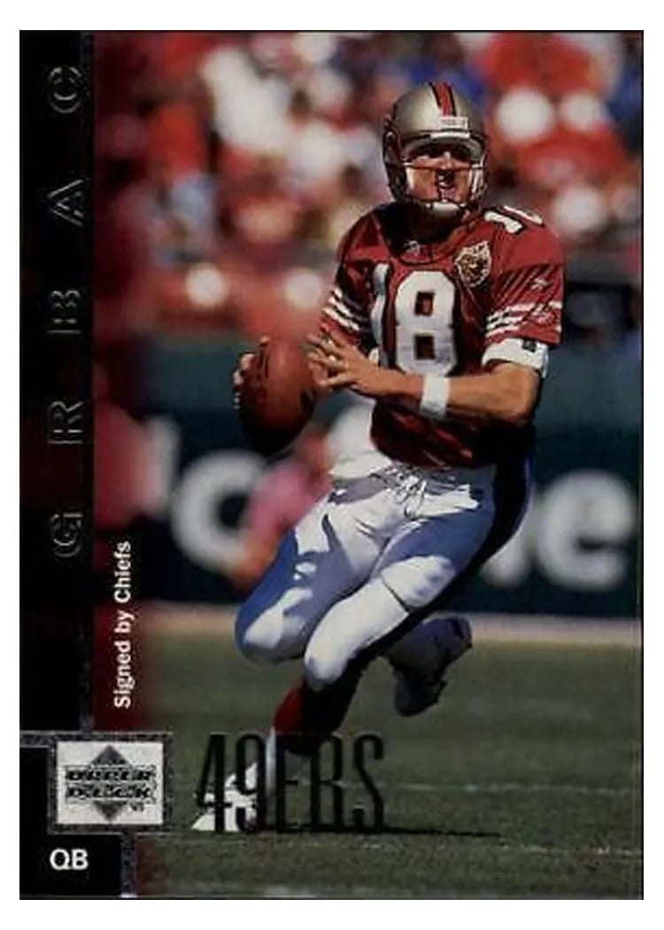 1997 Upper Deck Elvis Grbac #121 card