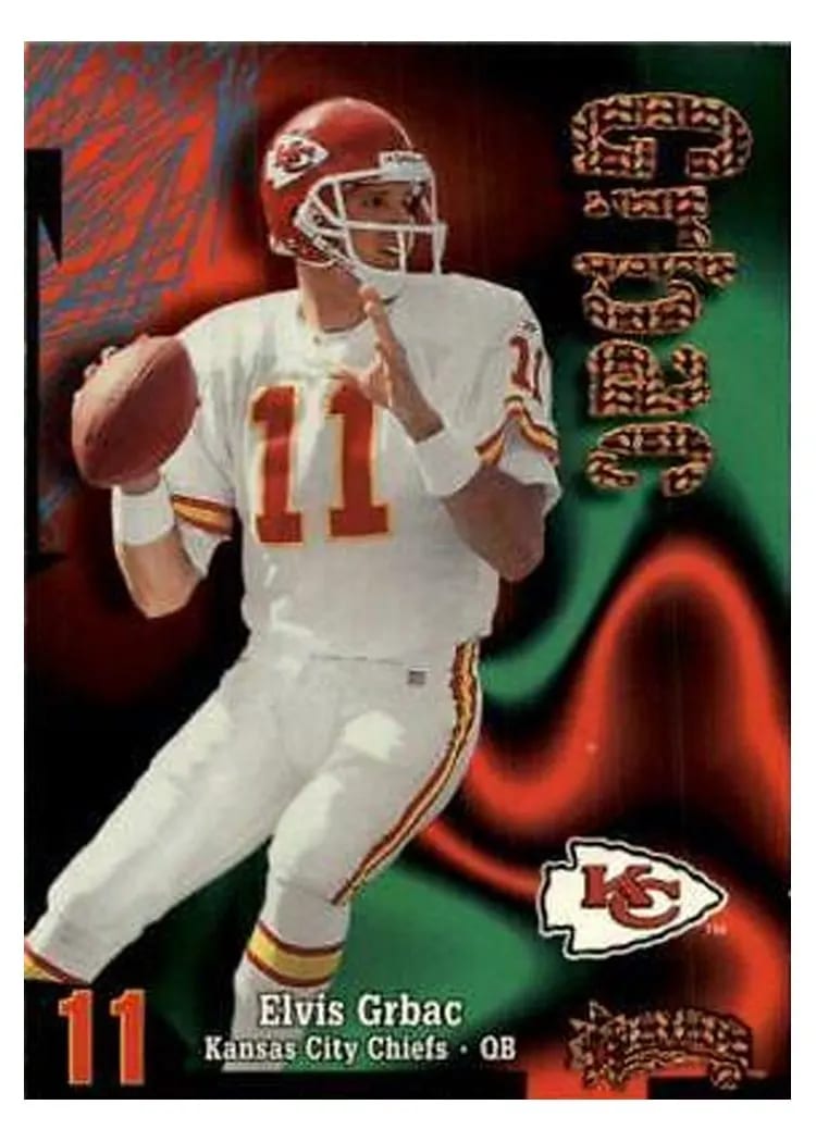 1998 Skybox Thunder Elvis Grbac #2 card