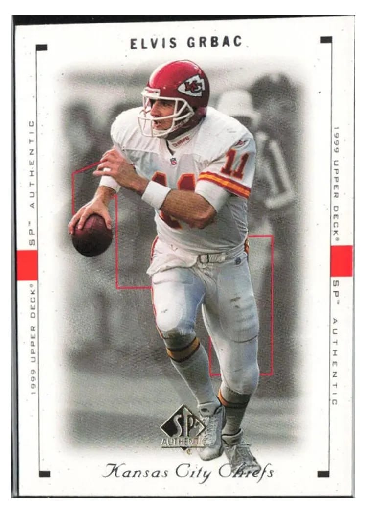 1999 SP Authentic Elvis Grbac #41 card