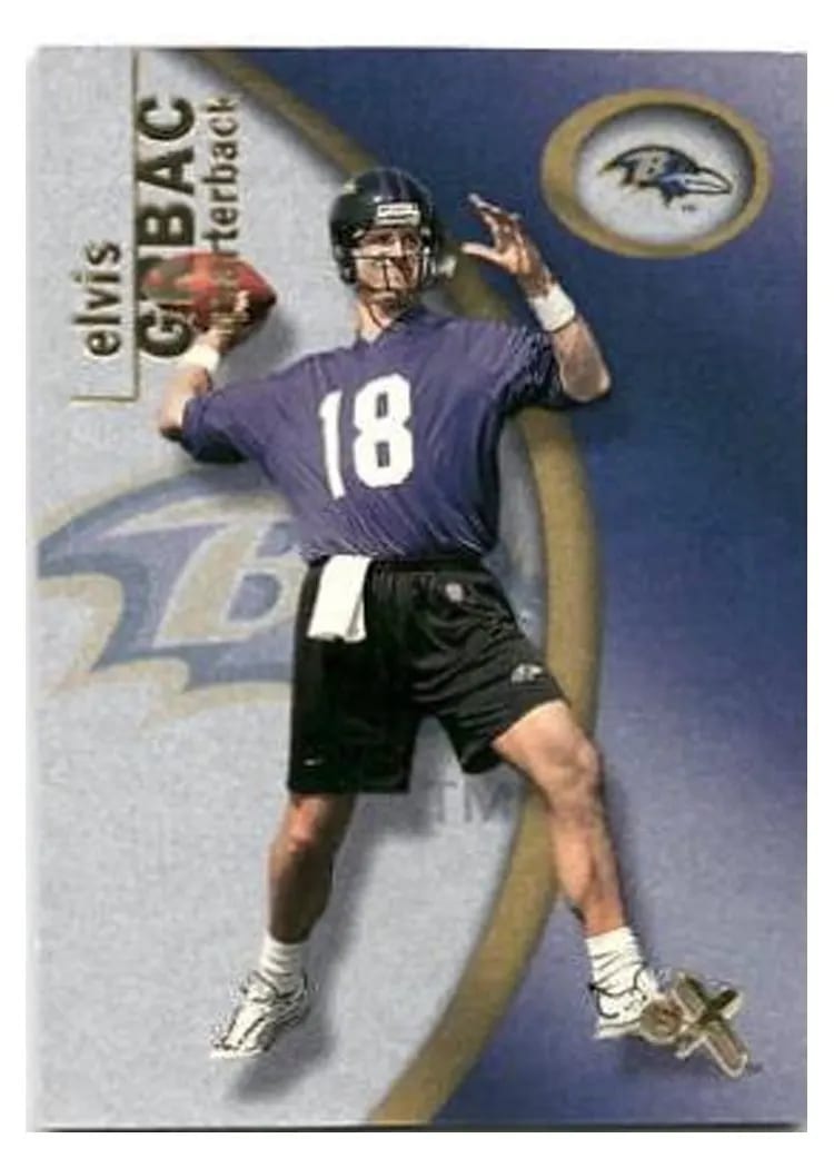 2001 Fleer E X Elvis Grbac #67 card