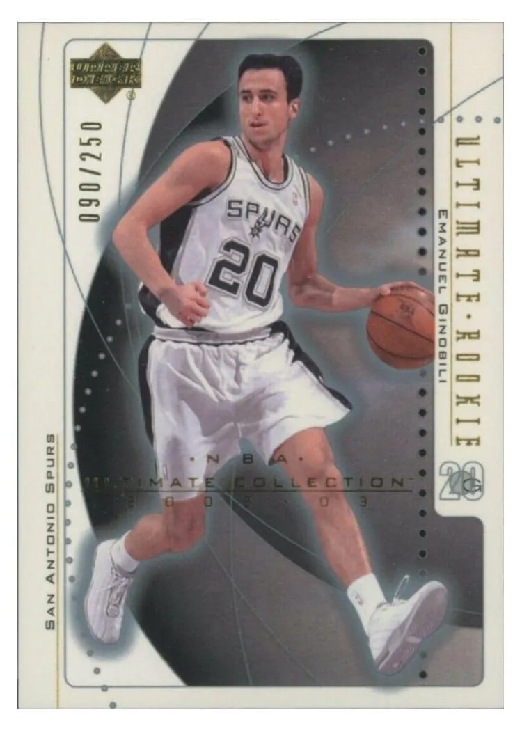 2002 Ultimate Collection Emanuel Ginobili #93 card